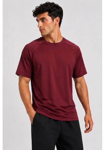 Alexandergardi Reglan Kol Dökümlü Tişört Bordo