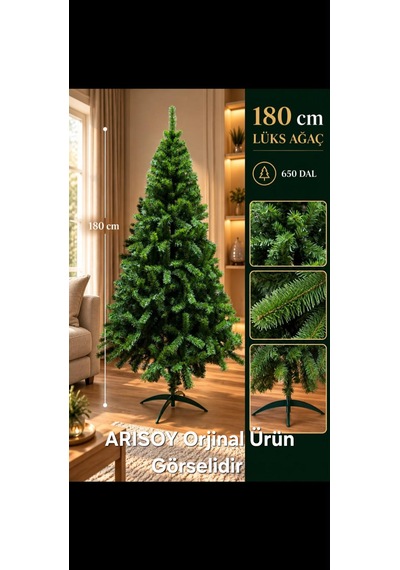 Arısoy 180 Cm Yılbaşı Çam Ağacı Peri Led Işık Hediyeli