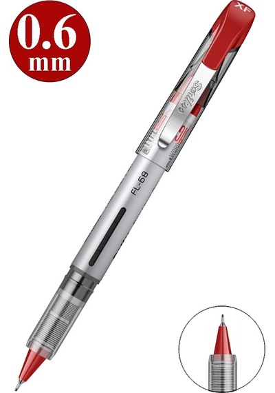 Pilot Kalem Fl-68 1 Adet Scrikss Fine Liner Pilot Kalem 0.6mm Fineliner Uçlu Pilot Kalem İnce Su Bazlı Mürekkepli Pilot Kırmızı