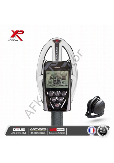 Xp Deus Rc Ana Üniteli 24x13 Cm Hf Başlıklı Wsa Kablosuz Kulaklıklı Metal Dedektörü