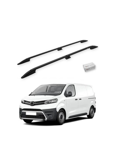 Turtle Toyota Proace Mk2 2013-2016 / Kısa Şasi Tavan Çıtası Crown Siyah