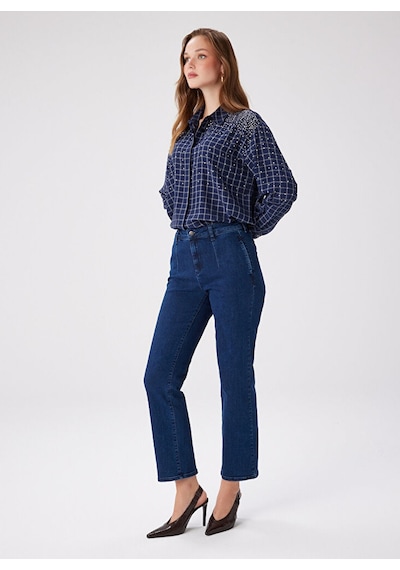 TEST ÜRÜNDÜR Faik Sönmez Denim Pantolon, 38, İndigo
