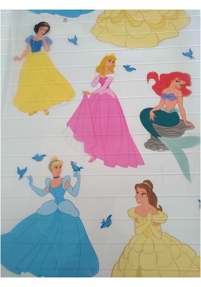 Venilia Disney Princess Şeffaf Dekoratif Ev Cam Filmi
