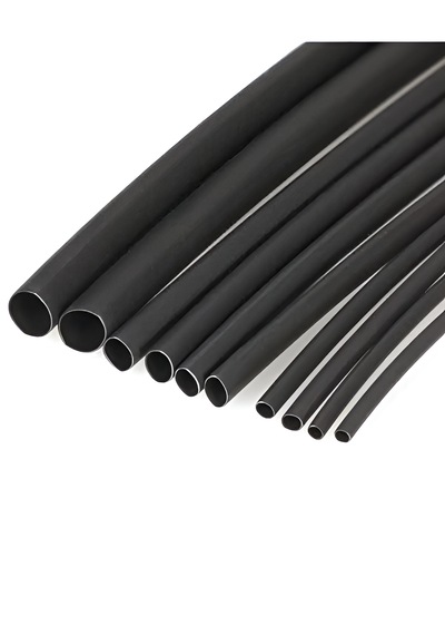 1 Metre 6,4mm Siyah Isı İle Daralan Makaron Kablo İzolasyon