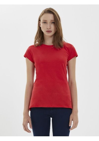 LOFT Regular Fit Kadın Tshirt K.kol Lf2022313 Q1.v1 Kırmızı