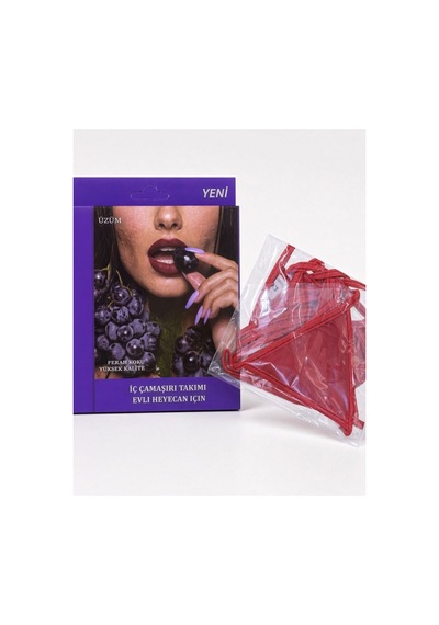 Colezium Üzüm Aromalı Yenilebilir İç Çamaşırı Takımı - Renkli / Standart Çok Renkli