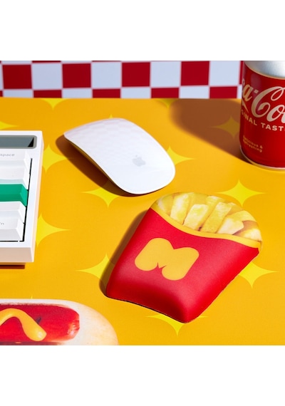 Mustard Fries Mouse Silikon Bilek Desteği