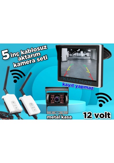 5 Monitör Kablosuz Görüntü Aktarıcı Bus Kamera Seti