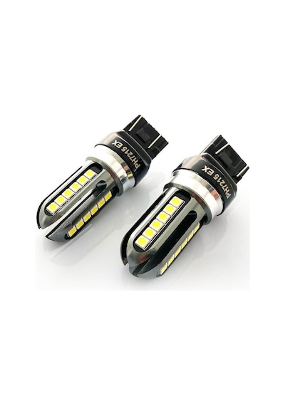 Photon T20 Çift Duy Beyaz Led Oto Ampul W21 5W Ph7215Ex