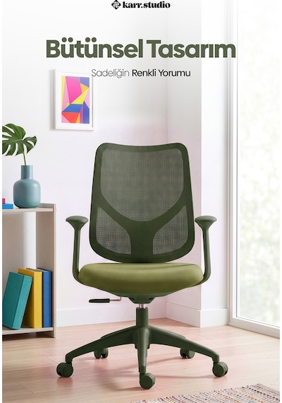 Seul Ergonomik Çalışma Sandalyesi - Yeşil