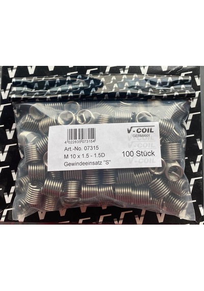 M10X1.5-1.5 Helicoil Yay V-Coıl Germany 100 Adet