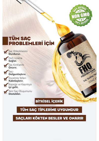 Freshen Hair Dökülme Karşıtı Bitkisel Saç Bakım Serumu 2 x 30 ML