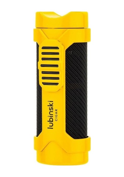 Lubinski Cigar Sehpa Kapaklı Delicili Tek Torch Puro Çakmağı Sarı Genel