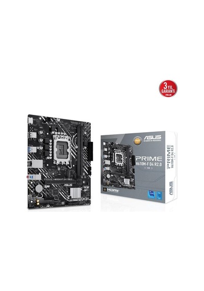 Asus Prıme H610m-f R2.0 Ddr4 Hdmı Pcıe 16x V4.0 1700p Matx-213392