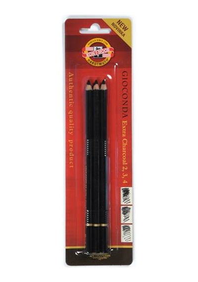 Koh-i Noor Siyah Charcoal Pencils 3 Pcs 8811
