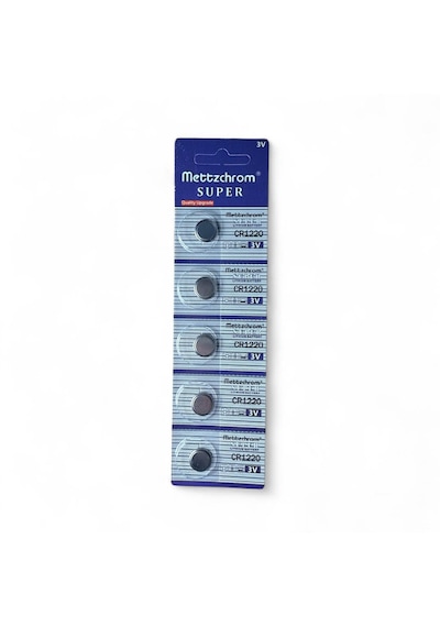 Mettzchrom Cr1220 Pil Lithium Pil 5li Cr 1220 Kumanda Pili