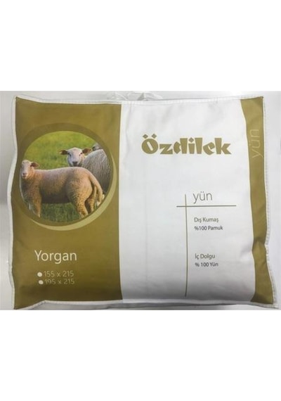 Özdilek Çift Kişilik %100 Yün Yorgan Woolmark Bej