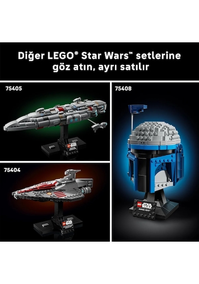 LEGO® Star Wars™ Parçalarla Yapılan Star Wars Logosu 75407 - Yetişkinler için İnşa Edilebilen Dekoratif Model Yapım Seti (700 Parça)