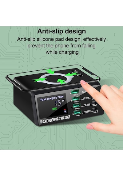 X9D 110W Çoklu Bağlantı Noktalı Akıllı Şarj Istasyonu + Kablosuz