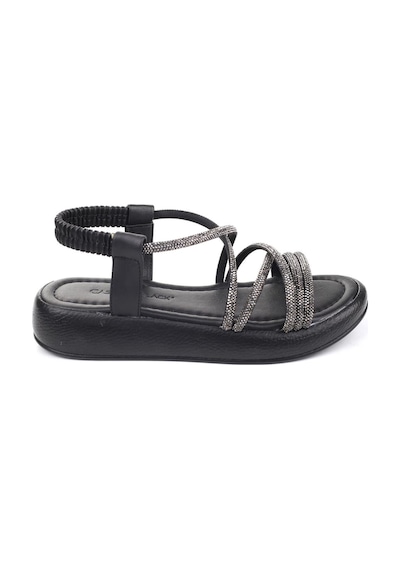 Castle Black 35250 Taş Detaylı Günlük Kadın Sandalet 001