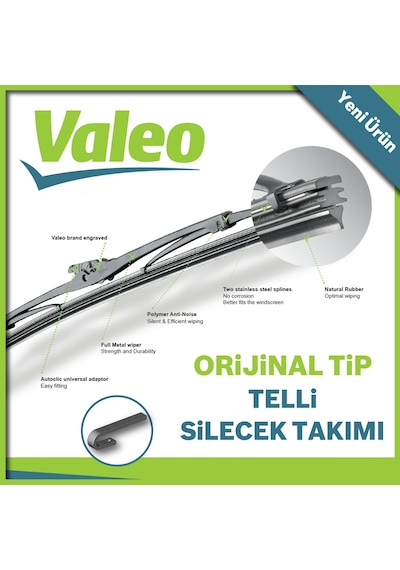 Hyundai Accent Blue Silecek Takımı 2011-2020 Valeo First Telli
