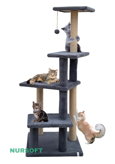 Nursoft Premium Çok Katlı Uzun Büyük Boy Kedi Koltuk Tırmalama Koruyucu Tırmalama Tahtası