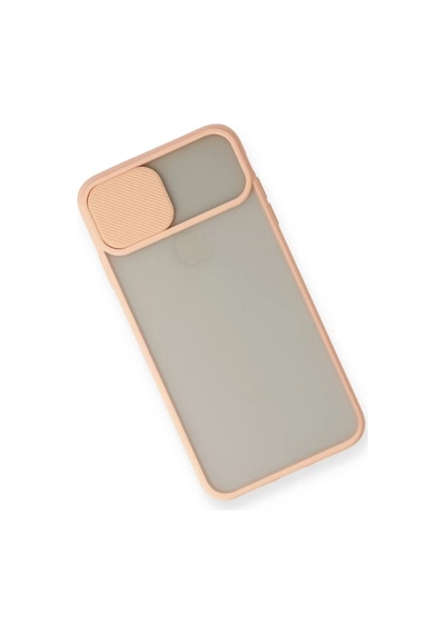 Newface Apple Apple iPhone Uyumlu  X Kılıf Palm Buzlu Kamera Sürgülü Silikon - Pembe