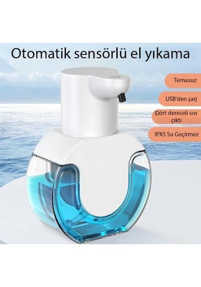 Coofbe Şarjlı 420ml Sensörlü Sıvı Sabunluk Köpük Makinesi Akıllı Otomatik Sıvı Sabunluk Makinesi