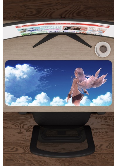 Angel Beat S Anime V2 - 70x30 Xl Gaming Kauçuk Kaymaz Taban Mouse Pad Fare Altlığı