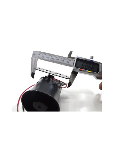 6 Ses Tonlu Mini Alarm Sireni 20W 12V Max.133dba Carub
