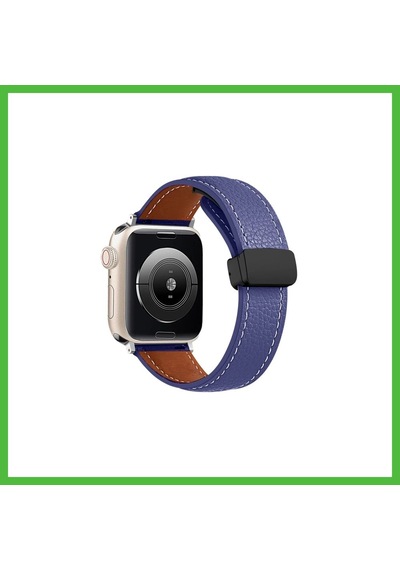 Vaveni Watch 38mm Uyumlu Kr414 Daks Deri Kordon - Lacivert Arz