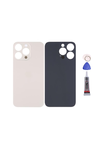 Apple Uyumlu iPhone 14 Pro Gold Arka Kapak Batarya Kapağı Pil Kapağı Yapışkan Ve Sökme Aparatıyla Beraber Full Set Gold