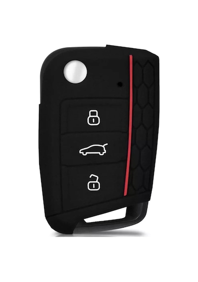 Silikon Anahtar Kılıfı Vw Seat Uyumlu Skoda Uyumlu Golf Uyumlu Leon Polo Uyumlu