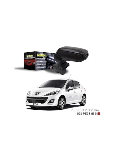 Araca Özel Kol Dayama Siyah Peugeot 207 06 Nıken 026pe080101