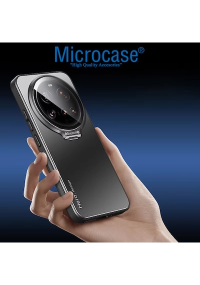 Microcase Huawei Pura 80 Pro/huawei Pura 80 Pro Plus Rome Serisi Kamera Koruma Ve Standlı Kılıf Al4968 Siyah