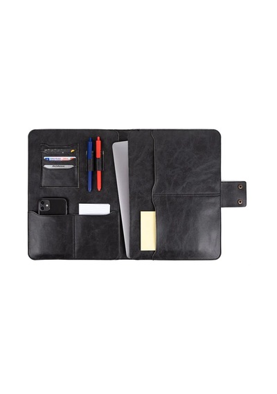 Bags Prime Organizer Tablet Kılıfı 13" İnç İpad Pro & İpad Air Evrak Çantası - Siyah