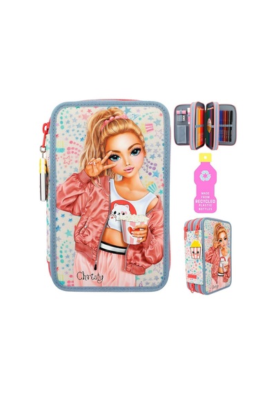 Topmodel 3 Katlı İçi Dolu Kalem Çantası Cutie Star 412383