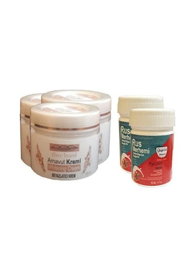 Three Brand Vücut Kremi 100 Ml Arnavut Kremi3 Adet + Rus Merhemi 50 Ml 2 Adet