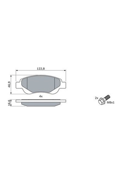 Peugeot 107 1.4hdı 2005-2010 Bosch Ön Balata 23959