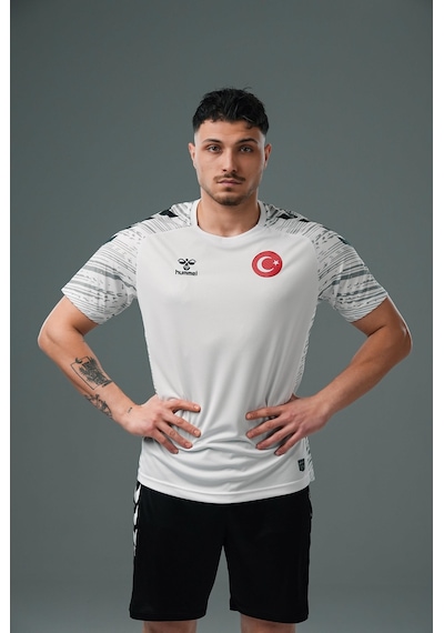 Hummel Milli Takım Line Antrenman Tişört Beyaz
