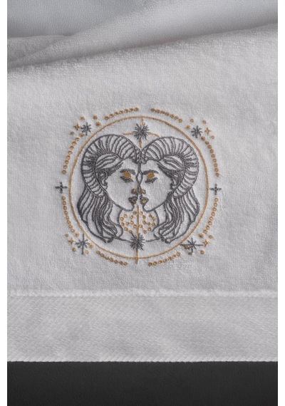 Varol %100 Microcotton Üst Kalite Havlu Seti Burç Nakışlı İkizler-standart İkizler Diğer