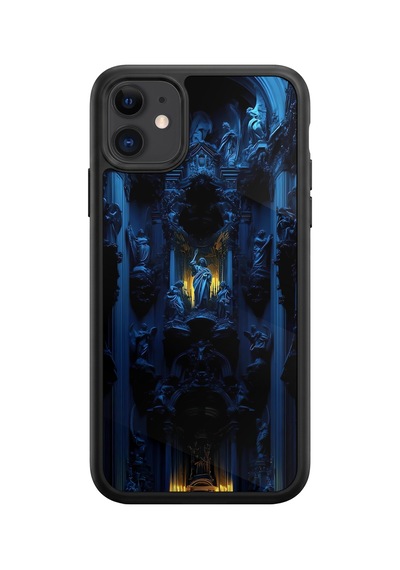 İphone 11 Uyumlu Gotik Desenli Kamera Korumalı Darbelere Dayanıklı Kılıf 1252-gotik-iphone11