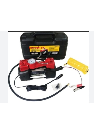 Smr-msm 12 Volt Mini Araç Kompresörü Güçlü Çift Piston Kompresör