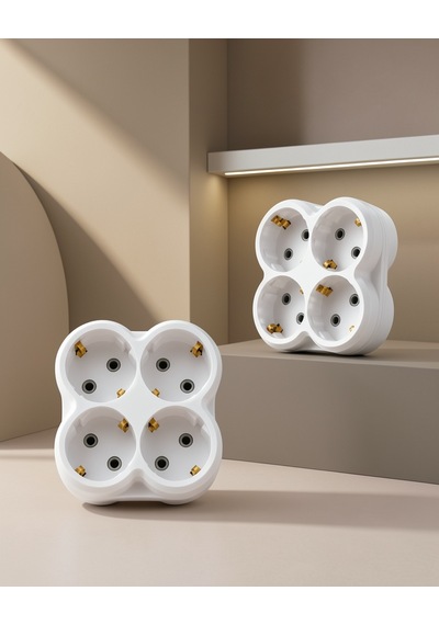 4 Priz Çoğaltıcı Duvar Tipi Kablosuz 2 Adet Set Uczzdlyn4lugolyat2 0