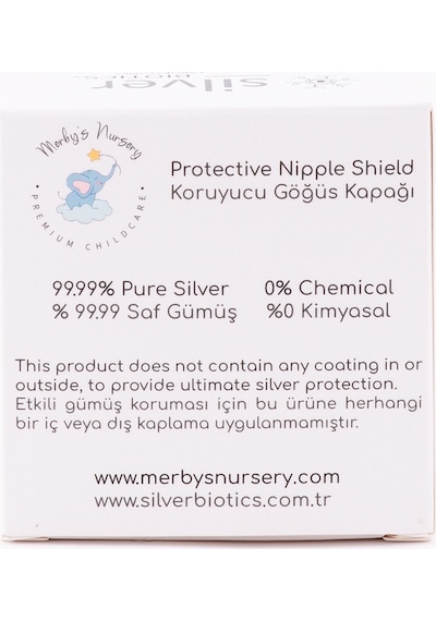 Gümüş Göğüs Koruyucu %99.99- Gümüş Sprey Hediye Merby'S Nursery