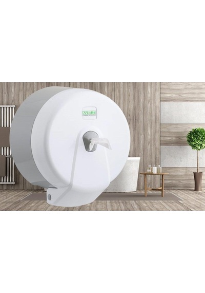 Vialli K3 Mini Cimri İçten Çekmeli Tuvalet Kağıdı Dispenser Beyaz