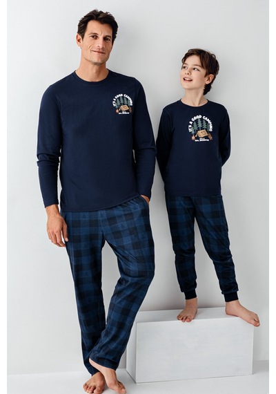 Arnetta Erkek Çocuk Lacivert Pijama Takımı 5274-48509 Lacivert