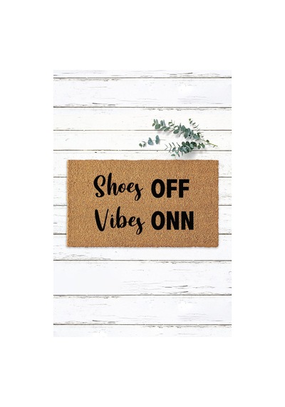 Shoes Off Vibes Onn Koko Kapı Önü Paspası T9 Diğer