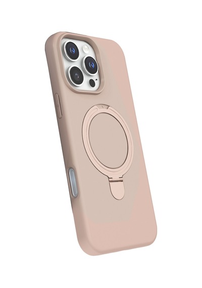 Apple iPhone Uyumlu  16 Pro Max Uyumlu Regal Magsafe Standlı Kapak - Çöl Titanyum