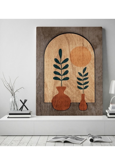 Bk Home Botanical Art Tasarımlı Kanvas Tablo 50X70Cm-1